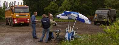 Even uitpuffen bij de opstapplaats