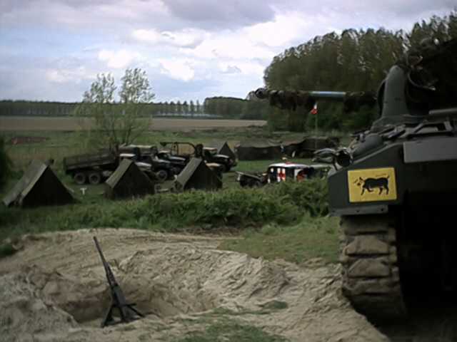 Gezicht vanaf de geschutsstelling