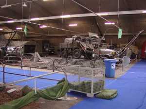 Tijdens opbouw: unimog, TLV, GMC